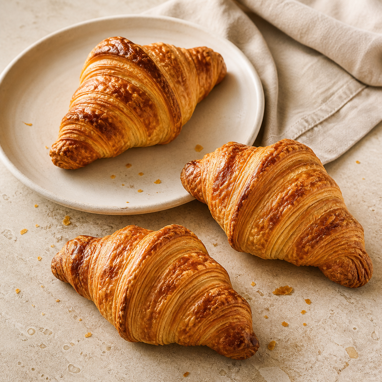 Croissant de mantequilla