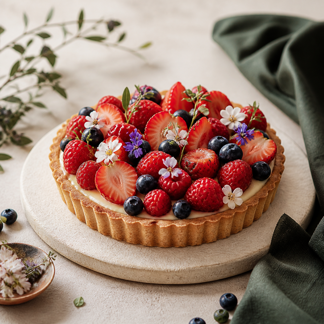 Tarta de frutos rojos